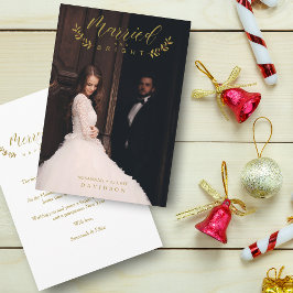 Newlyweds Casados e Brilhantes de Natal Personaliz