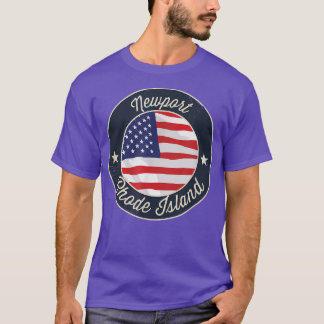 Newport - Camiseta Souvenir Patriótica de Rhode Is