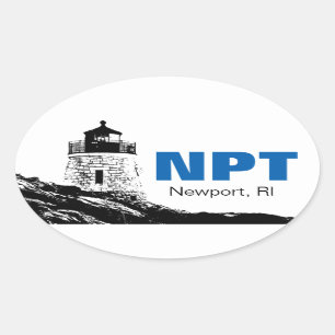 Newport, Rhode - autocolante no vidro traseiro do