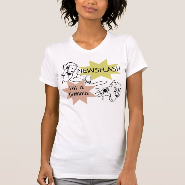 Newsflash eu sou camiseta e presentes de uma gama (Frente)