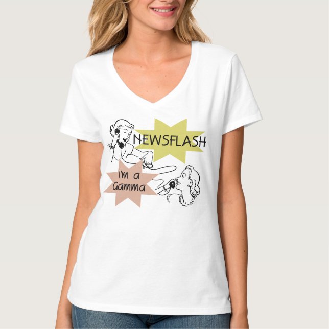 Newsflash eu sou camiseta e presentes de uma gama (Frente)