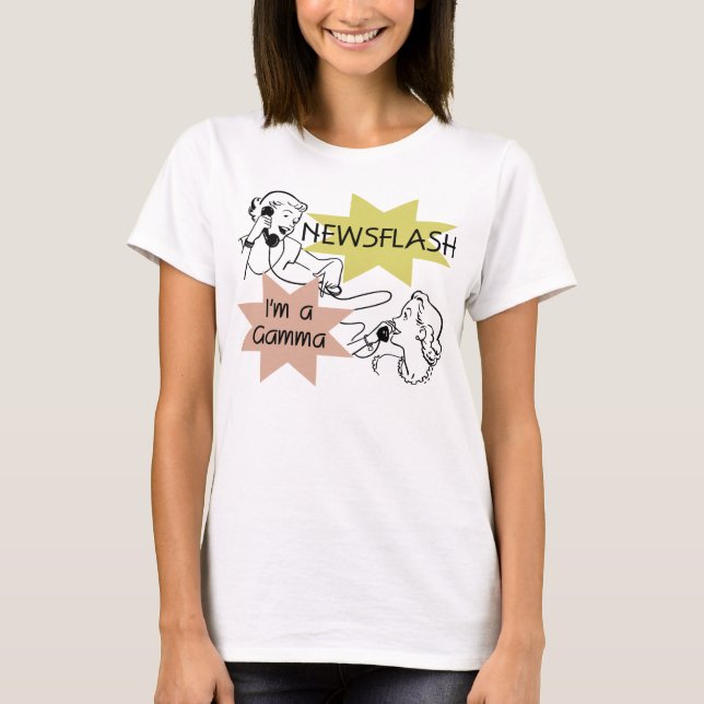 Newsflash eu sou camiseta e presentes de uma gama (Frente)