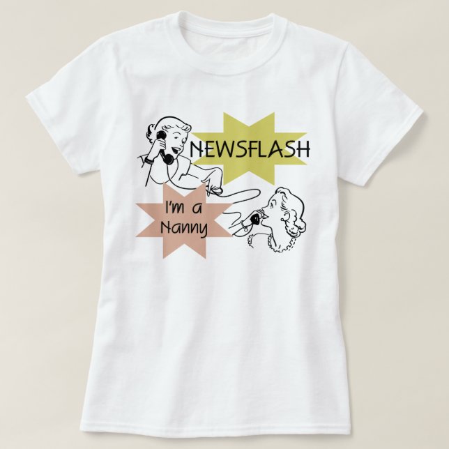 Newsflash eu sou t-shirt e presentes de um (Frente do Design)