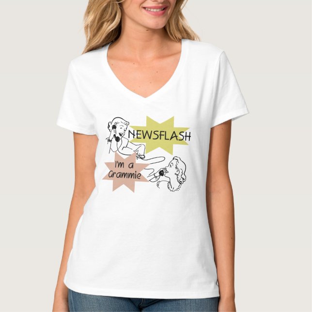 Newsflash eu sou t-shirt e presentes de um Grammie (Frente)