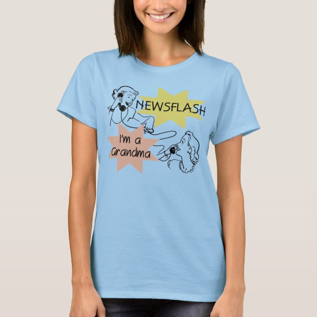 Newsflash eu sou t-shirt e presentes de uma avó (Frente)