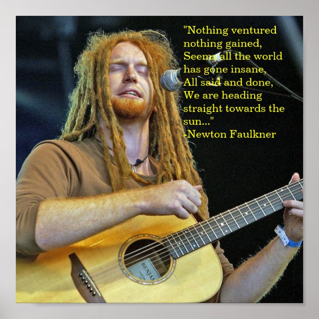 Newton Faulkner Poster (Frente)