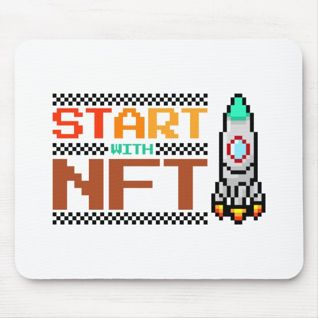 NFT Crypto art Bossica Mouse Pad (Frente)