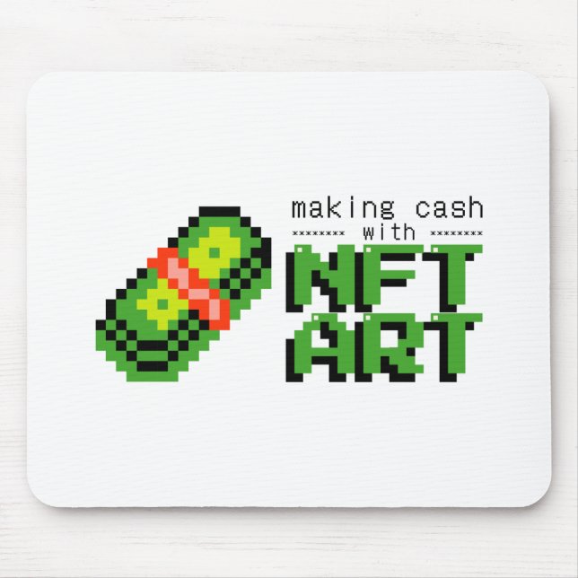 NFT Crypto art Bossica Mouse Pad (Frente)