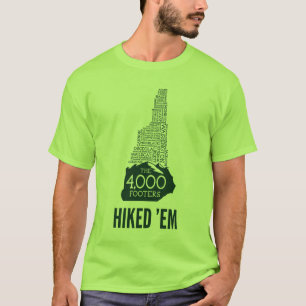 NH 4000 Footers Hiked T-Shirt (Logotipo Verde)