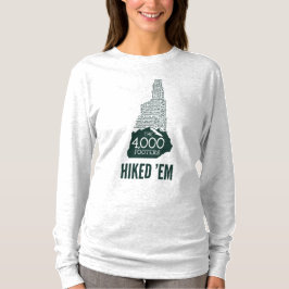 NH 4000 pés de camiseta longa de manga feminina