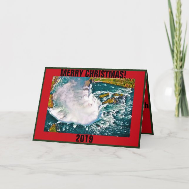 Niágara Cai no Cartão de Natal (Frente)