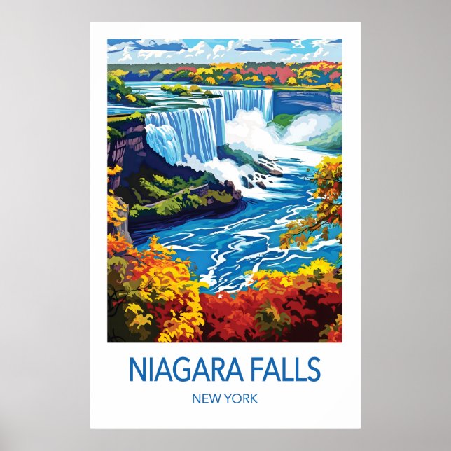 Niagara Falls Travel Poster (Frente)