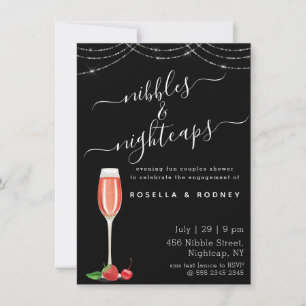Nibbles Nightcaps Casais Orçamentários Convite p