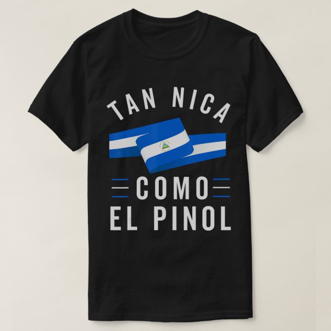 Nicarágua Bandeira Camiseta Nicarágua Nicoya Pinol (Frente do Design)