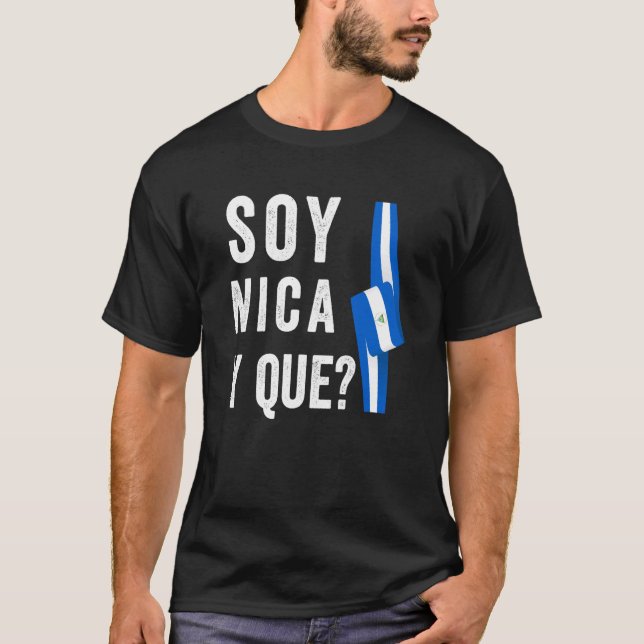Nicaragua Flag Camiseta Nicaraguan Nicoya Pinolero (Frente)