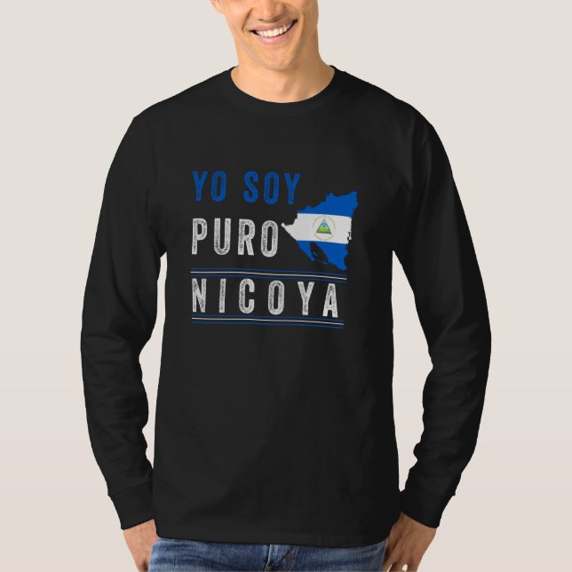 Nicaragua Flag Camiseta Nicaraguan Nicoya Pinolero (Frente)
