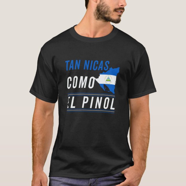 Nicaragua Flag Camiseta Nicaraguan Nicoya Pinolero (Frente)