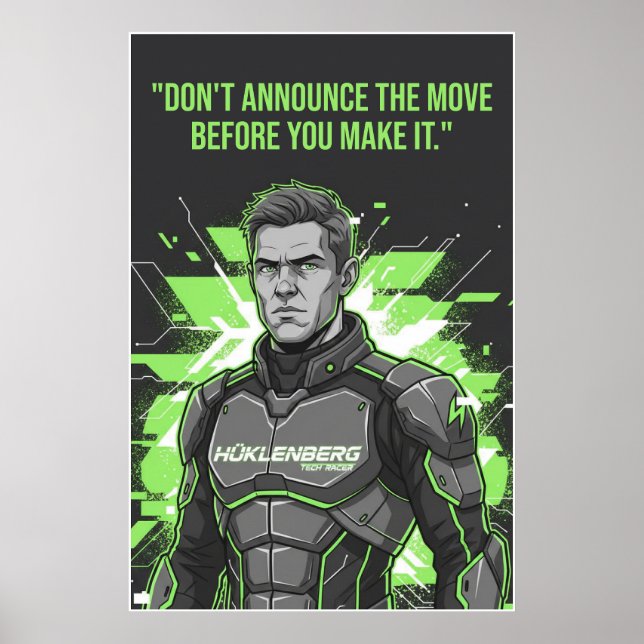 Nico Hülkenberg Racing Vector – Poster (Frente)