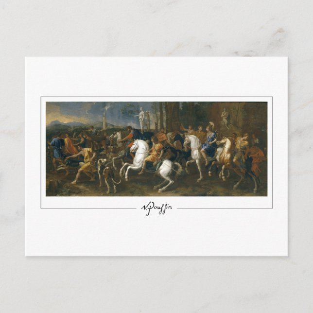 Nicolas Poussin #202 - Cartão postal de arte fina (Frente)