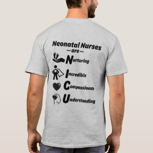 NICU NURSES são camisa MENS