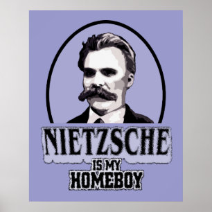 Nietzsche É O Meu Poster Ficar em casa