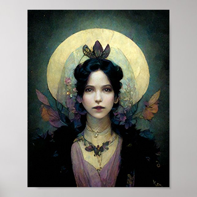 Night Fairy Fantasy Art Poster (Frente)