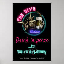 Night Warden - The Dive (Design nº 3) Poster