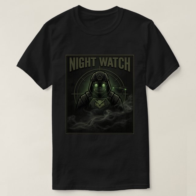 Night Watch Tactical T-Shirt (Frente do Design)