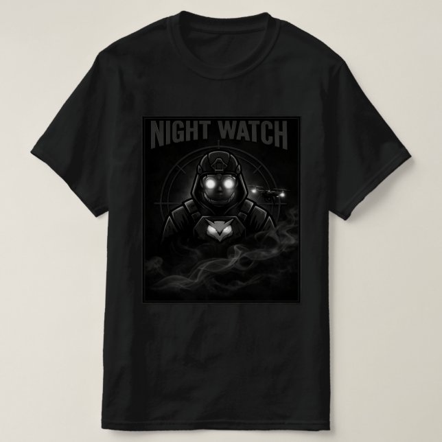 Night Watch Tactical T-Shirt (Frente do Design)