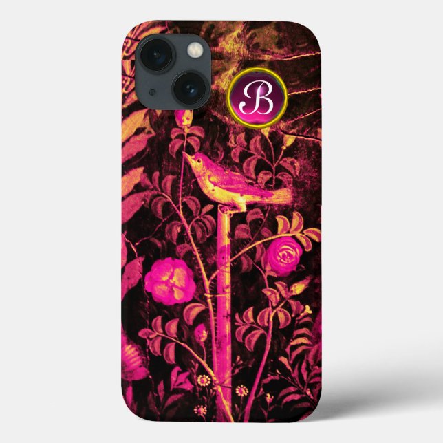 NIGHTINGALE COM MONOGRAMA ROSA, amarelo-preto rosa (Verso)