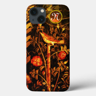 NIGHTINGALE COM MONOGRAMA ROSA, Amarelo Vermelho N