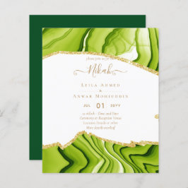 NIKAH - Agate Dourado ORÇAMENTO Convites para Casa