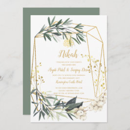 Nikah - Convite de casamento do Motif Islâmico Ver