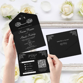 Nikah, Floral Islâmica Mínima Negra e Branca Moder