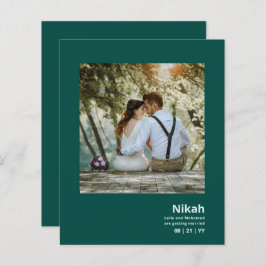 NIKAH - FOTO Dourada do Teal da Agata do Casamento