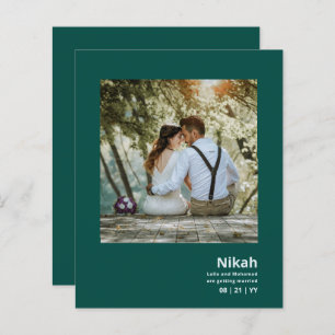 NIKAH - FOTO Dourada do Teal da Agata do Casamento