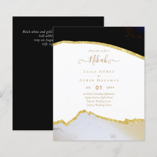 Nikah Islâmica Wedments Invtions - Glittery Doura