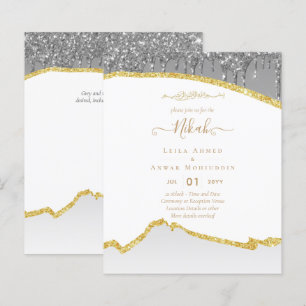 NIKAH Islâmico Bismillah Casamento Convites ORÇA