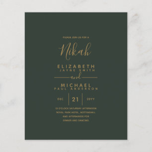 NIKAH - Orçamento Dourado Verde Moderno