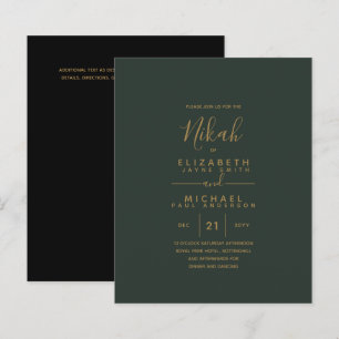 NIKAH - Orçamento Dourado Verde Moderno