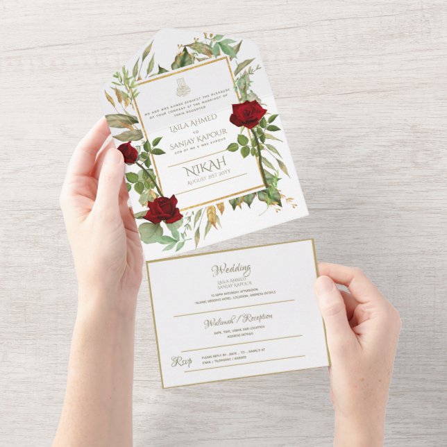 NIKAH WALLIMAH, ALUNO Islâmico, Flores Todas Em Um (Aba destacável)