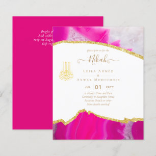 NIKAH Weding Convites Moderno Sparkle