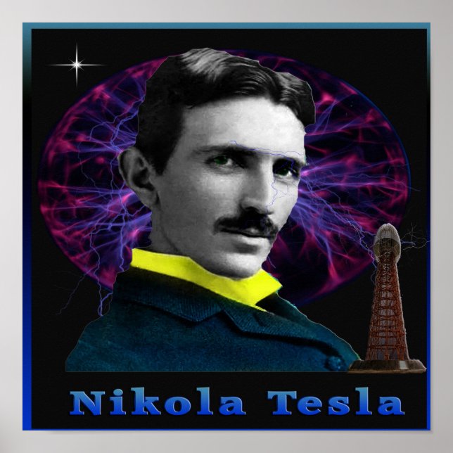 Nikola Tesla poster (Frente)
