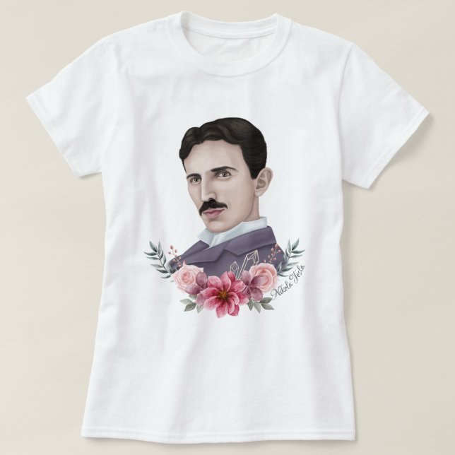 Nikola Tesla T-Shirt (Frente do Design)