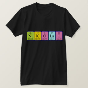 Nikolai — camisa de nome de mesa periódica