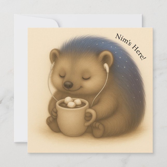 Nim escuta placa de série de conforto personalizáv (Frente)