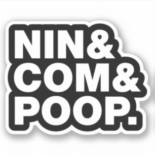 NIN & COM & POOP. ADESIVO