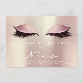 Nina Lashes Extensão - Cor-de-rosa - Instrução de 