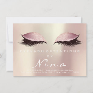 Nina Lashes Extensão - Cor-de-rosa - Instrução de