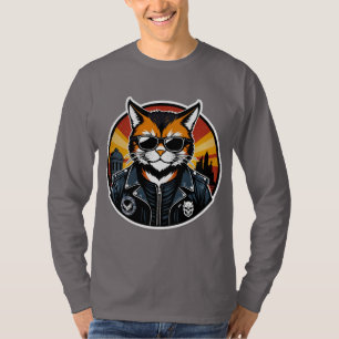 Nine Lives Club - Vintage Legal Cat Biker T-Shirt
